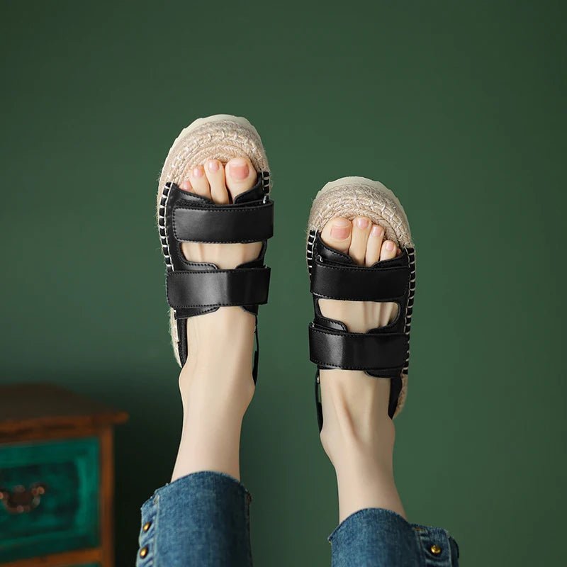 Espadrilles Femme Cuir Confortables "La Sérénité"