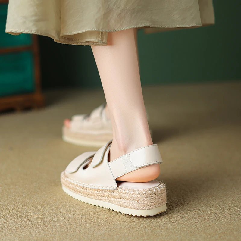 Espadrilles Femme Cuir Confortables "La Sérénité"