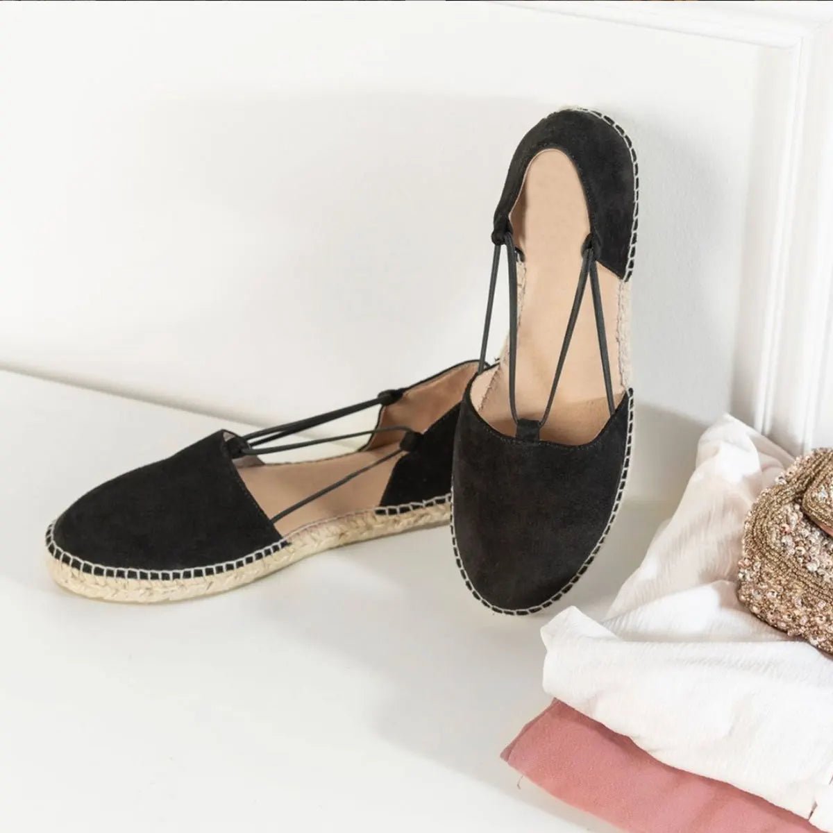 Espadrilles Femme Cuir Élégantes "La Gracile"