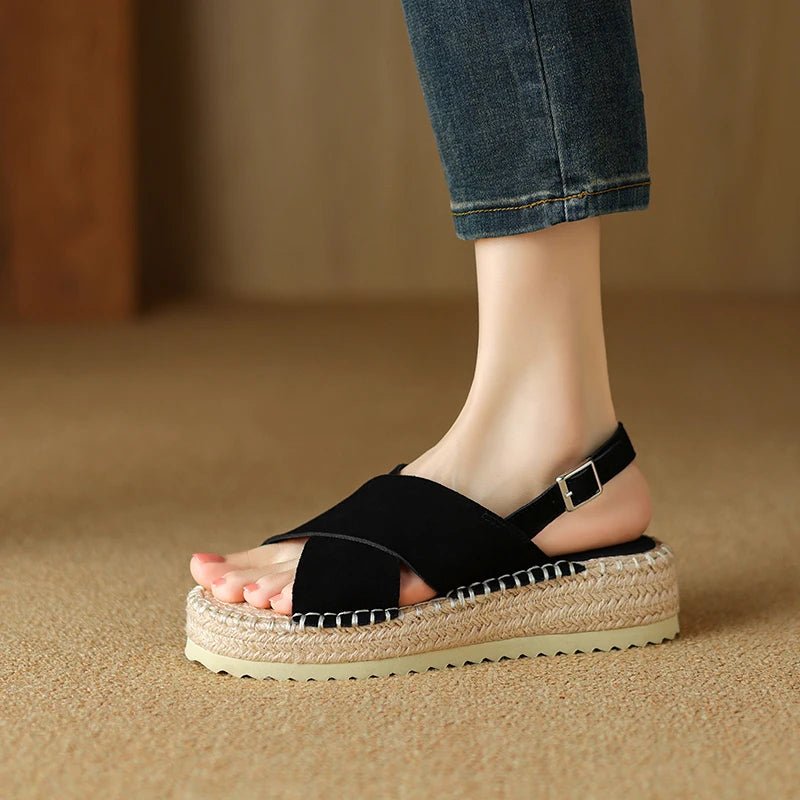 Espadrilles Femme Cuir Élégantes "La Passionnée"