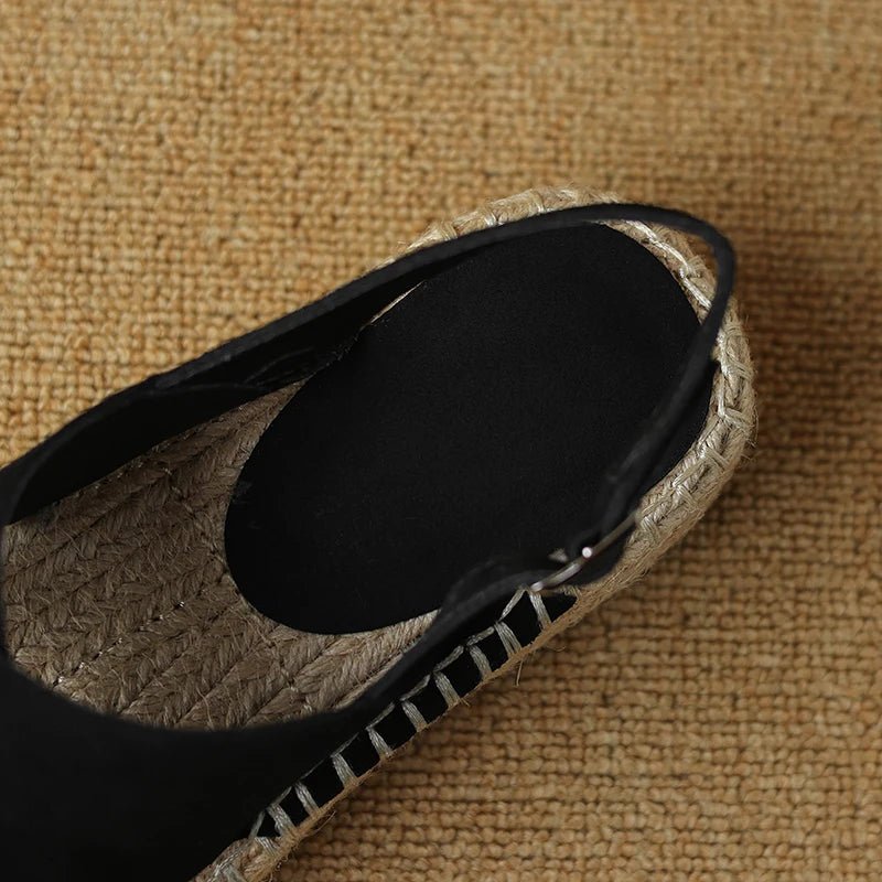 Espadrilles Femme Cuir Élégantes "La Passionnée"