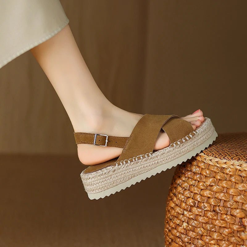Espadrilles Femme Cuir Élégantes "La Passionnée"