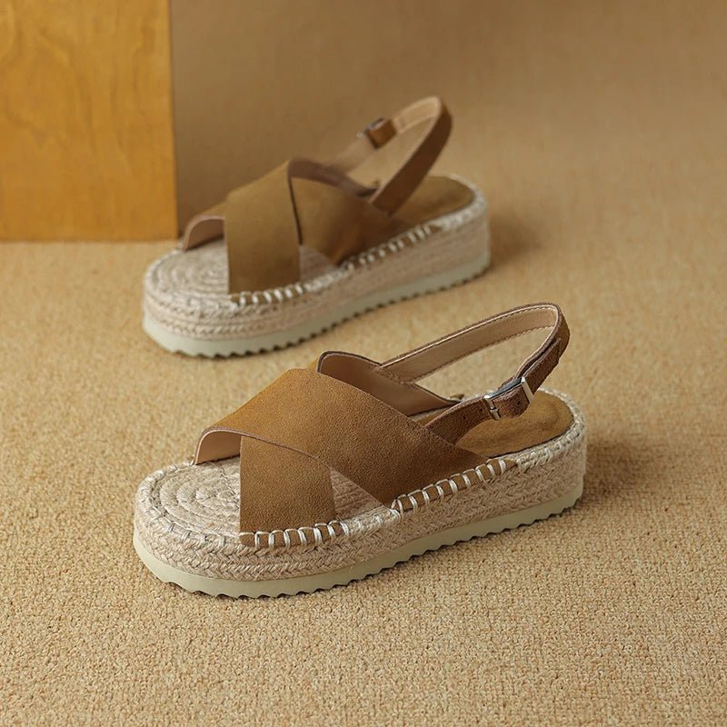 Espadrilles Femme Cuir Élégantes "La Passionnée"