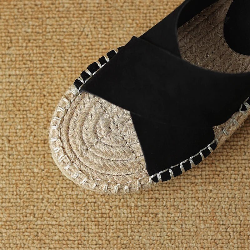 Espadrilles Femme Cuir Élégantes "La Passionnée"