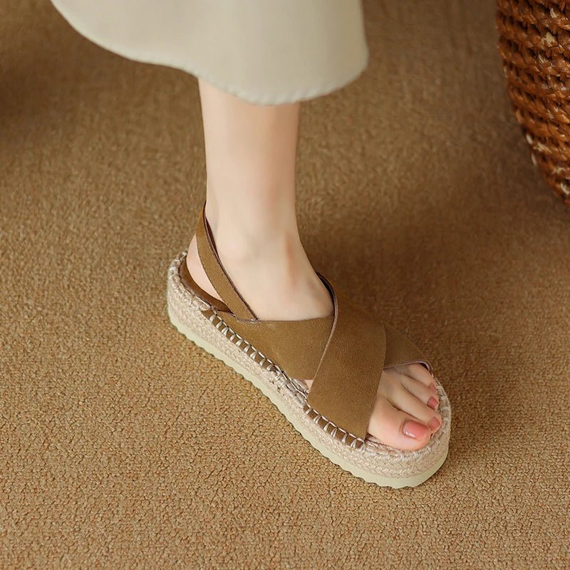 Espadrilles Femme Cuir Élégantes "La Passionnée"