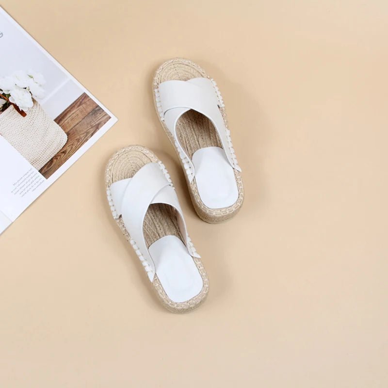 Espadrilles Femme Cuir Élégantes "L'Étoile"