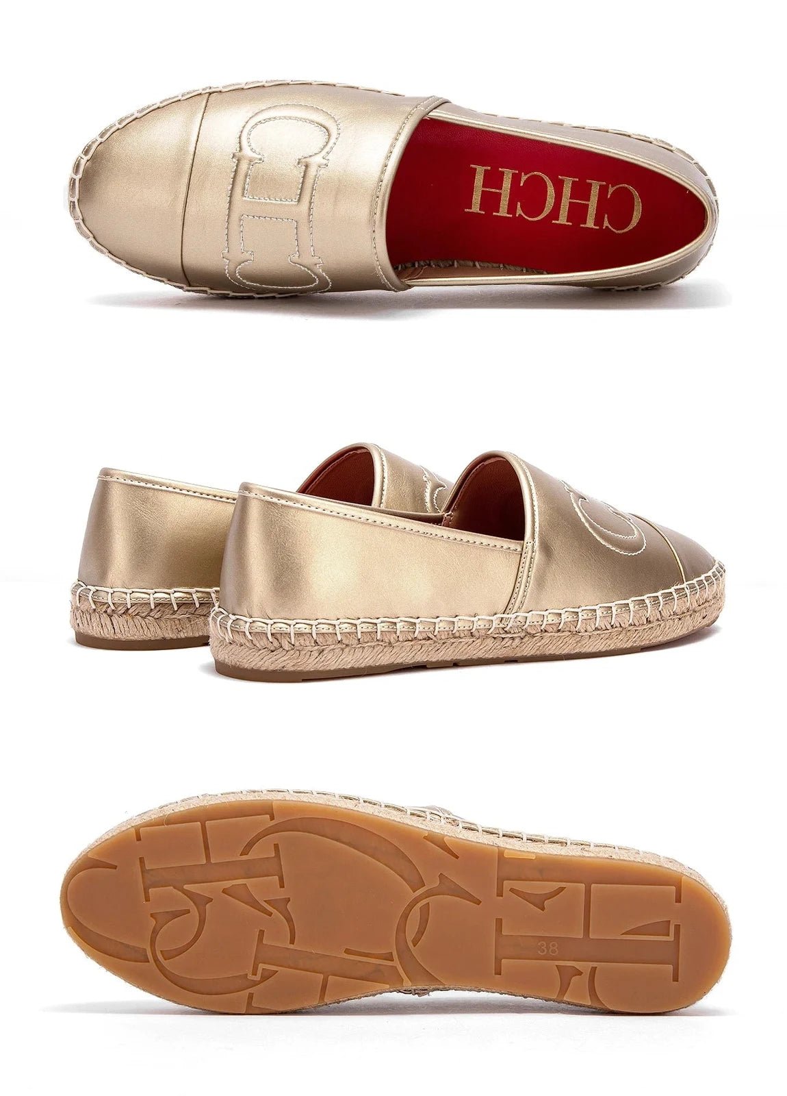 Espadrilles femme cuir "La Rétro - Chic" - Restaur Cuirs