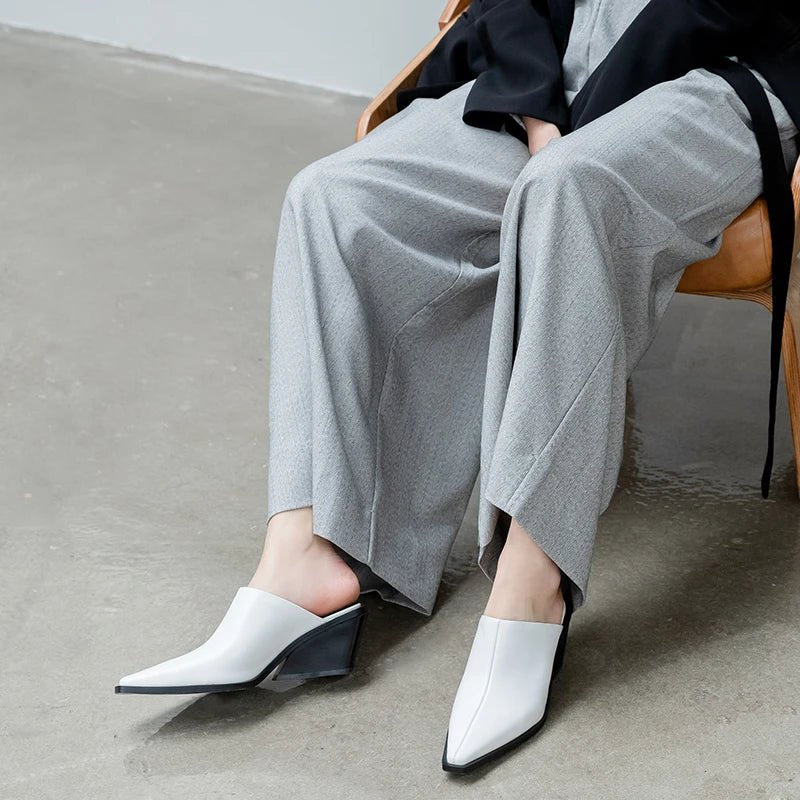 Mule en Cuir pour Femme chic et confortable "La Opale"