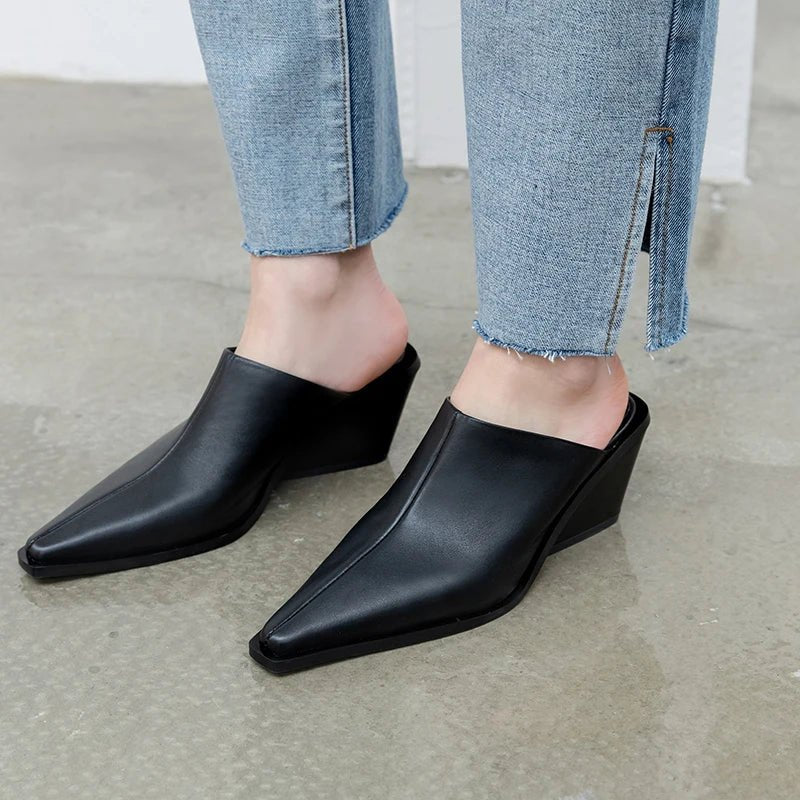 Mule en Cuir pour Femme chic et confortable "La Opale"