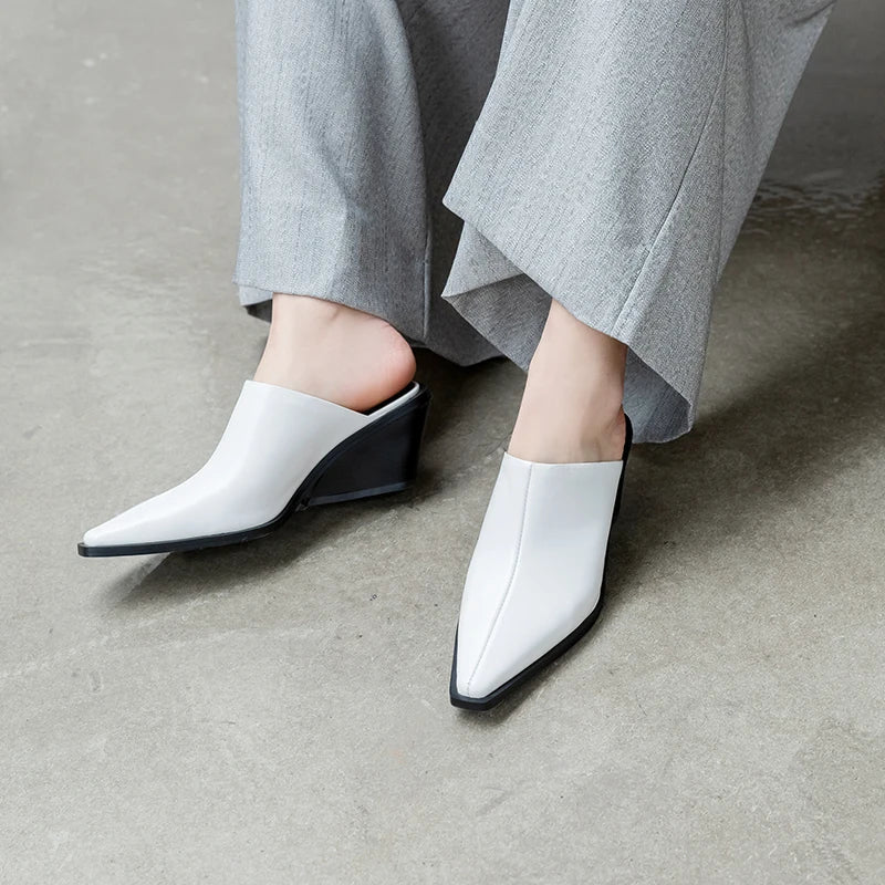 Mule en Cuir pour Femme chic et confortable "La Opale"