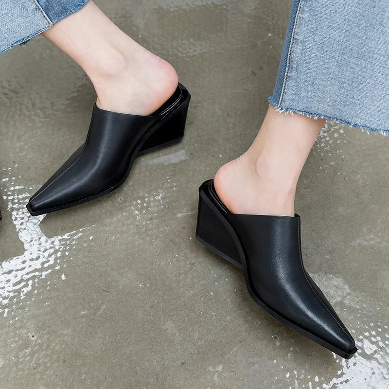Mule en Cuir pour Femme chic et confortable "La Opale"