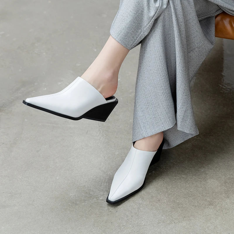 Mule en Cuir pour Femme chic et confortable "La Opale"