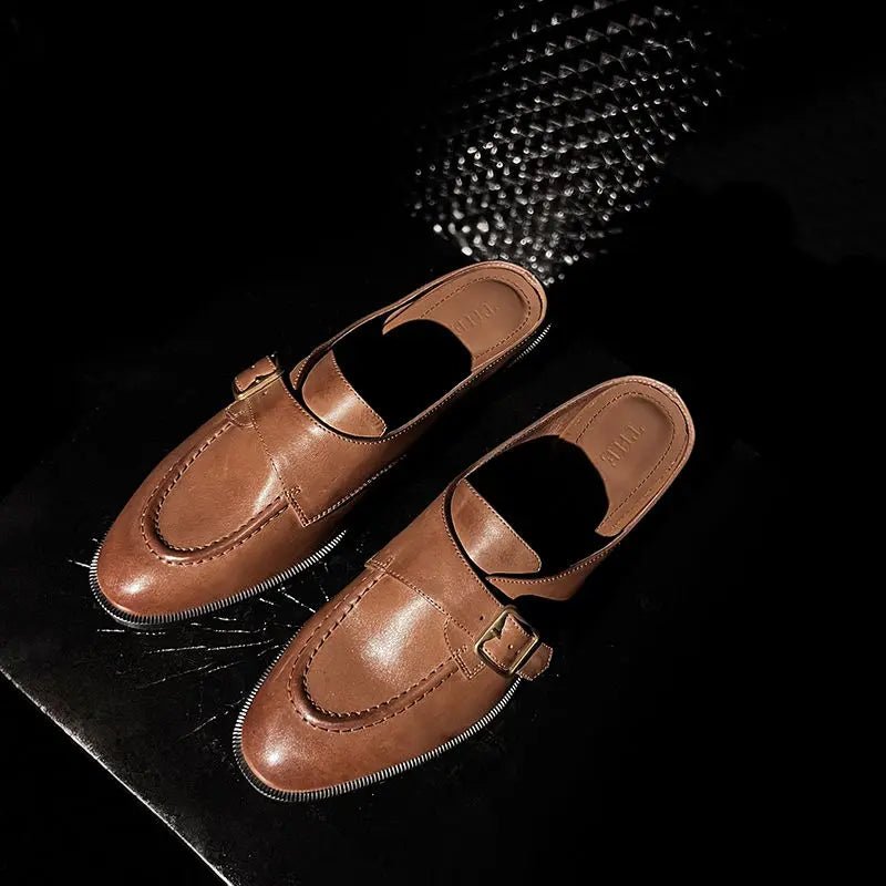 Mule en Cuir pour Femme Élégance Rétro "La Renaissance"