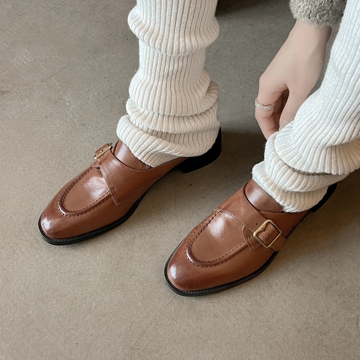 Mule en Cuir pour Femme Élégance Rétro "La Renaissance"