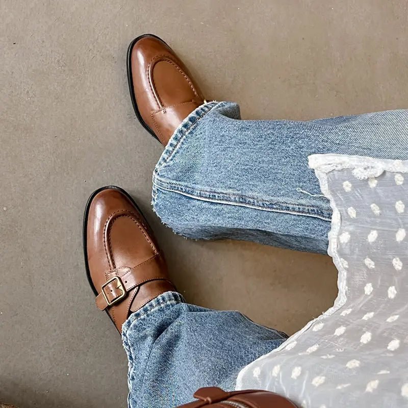 Mule en Cuir pour Femme Élégance Rétro "La Renaissance"