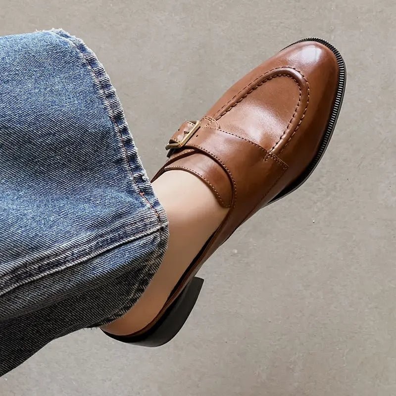 Mule en Cuir pour Femme Élégance Rétro "La Renaissance"