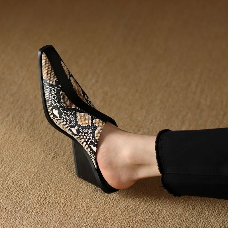 Mule en Cuir pour Femme Élégante "La Désirable"