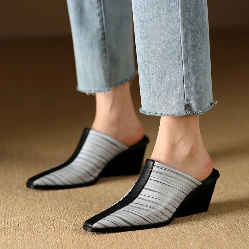 Mule en Cuir pour Femme Élégante "La Désirable"