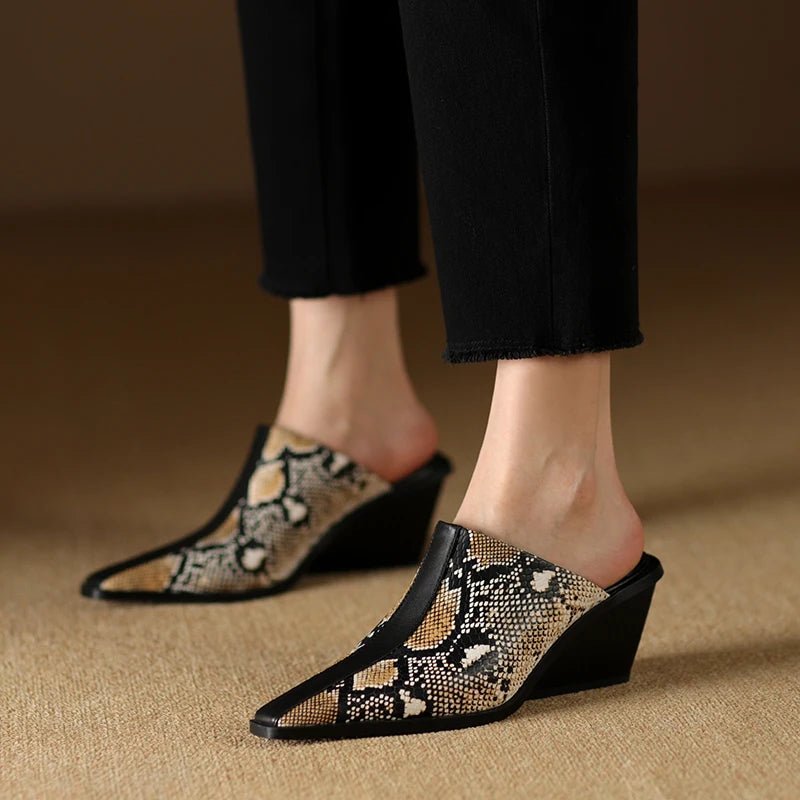 Mule en Cuir pour Femme Élégante "La Désirable"