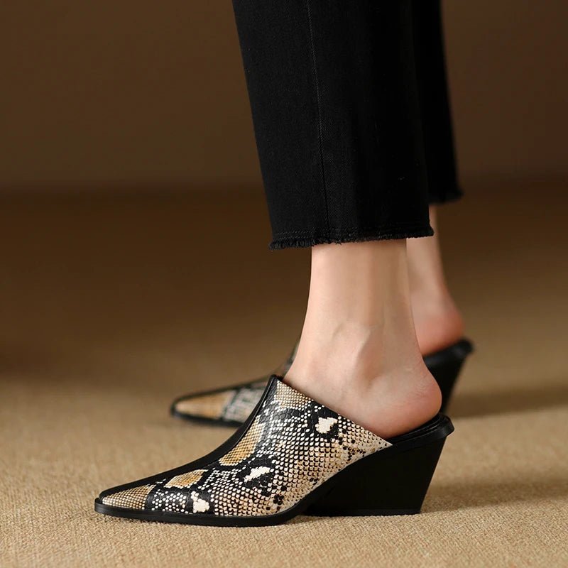 Mule en Cuir pour Femme Élégante "La Désirable"