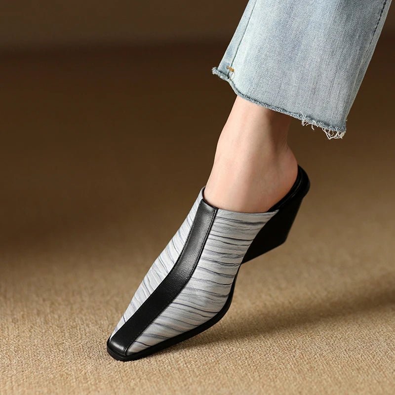 Mule en Cuir pour Femme Élégante "La Désirable"