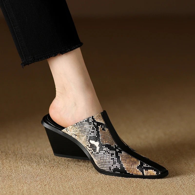 Mule en Cuir pour Femme Élégante "La Désirable"