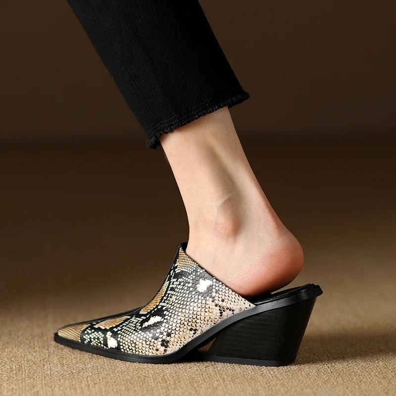 Mule en Cuir pour Femme Élégante "La Désirable"