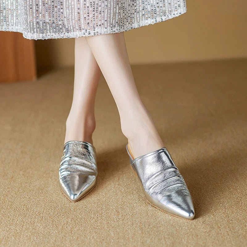 Mule en Cuir pour Femme Élégante "La Félicité"