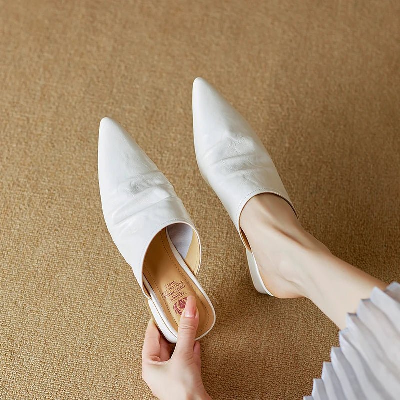 Mule en Cuir pour Femme Élégante "La Félicité"