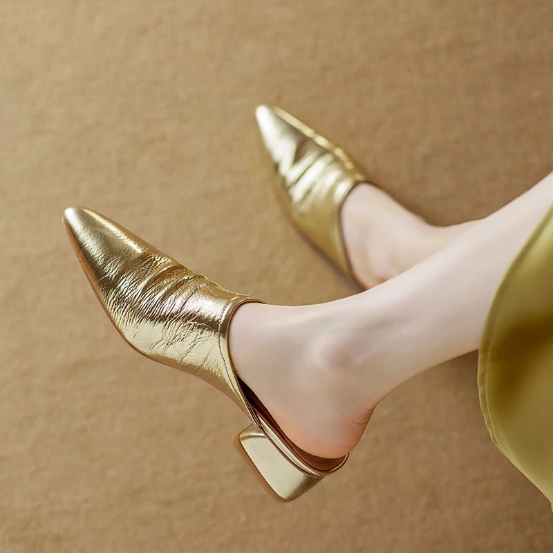Mule en Cuir pour Femme Élégante "La Félicité"