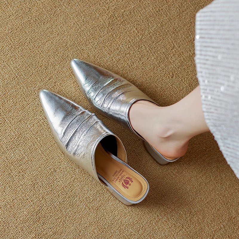 Mule en Cuir pour Femme Élégante "La Félicité"