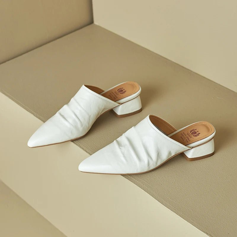 Mule en Cuir pour Femme Élégante "La Félicité"