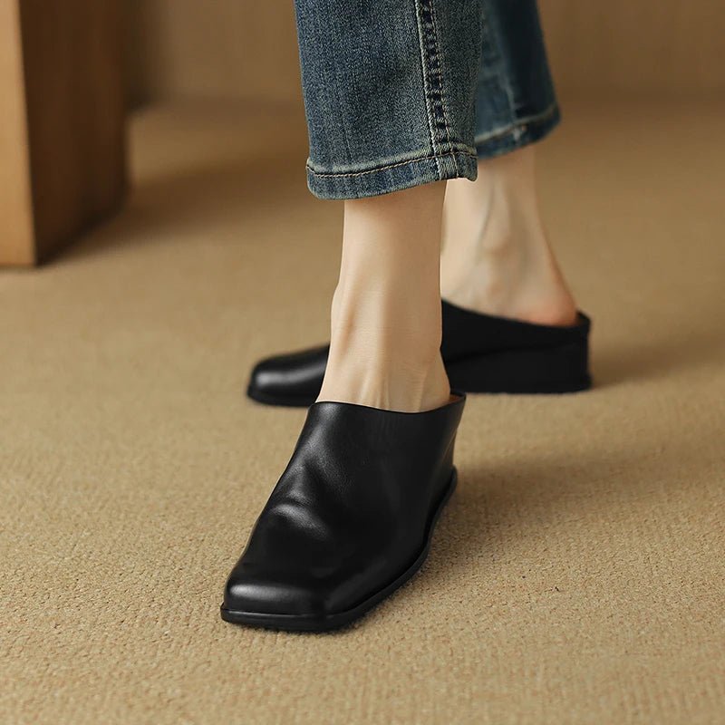 Mule en Cuir pour Femme élégante "La Mirage"