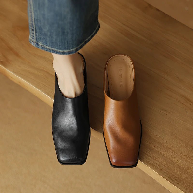 Mule en Cuir pour Femme élégante "La Mirage"