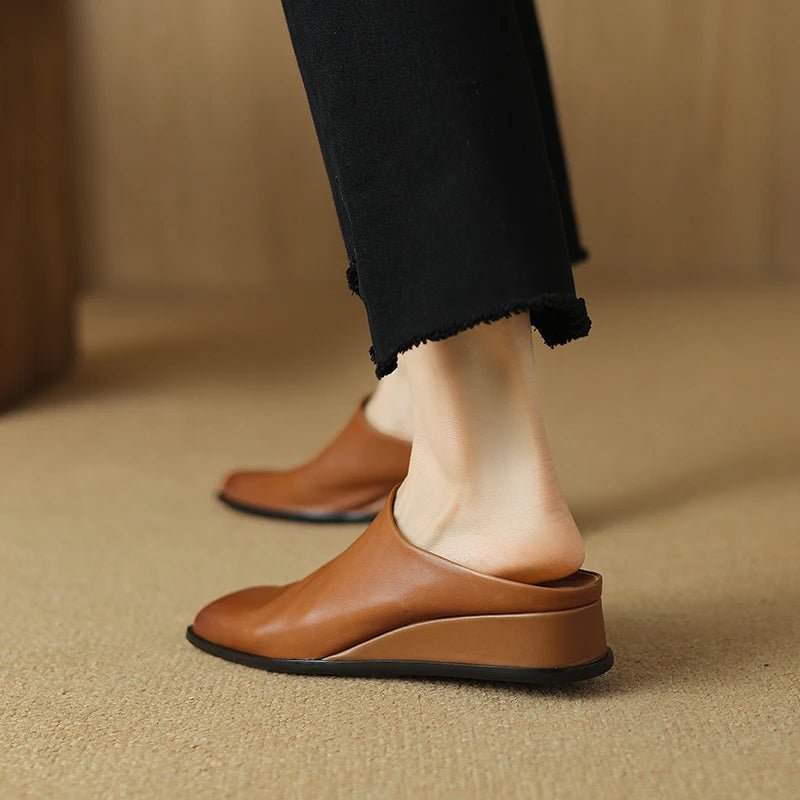 Mule en Cuir pour Femme élégante "La Mirage"