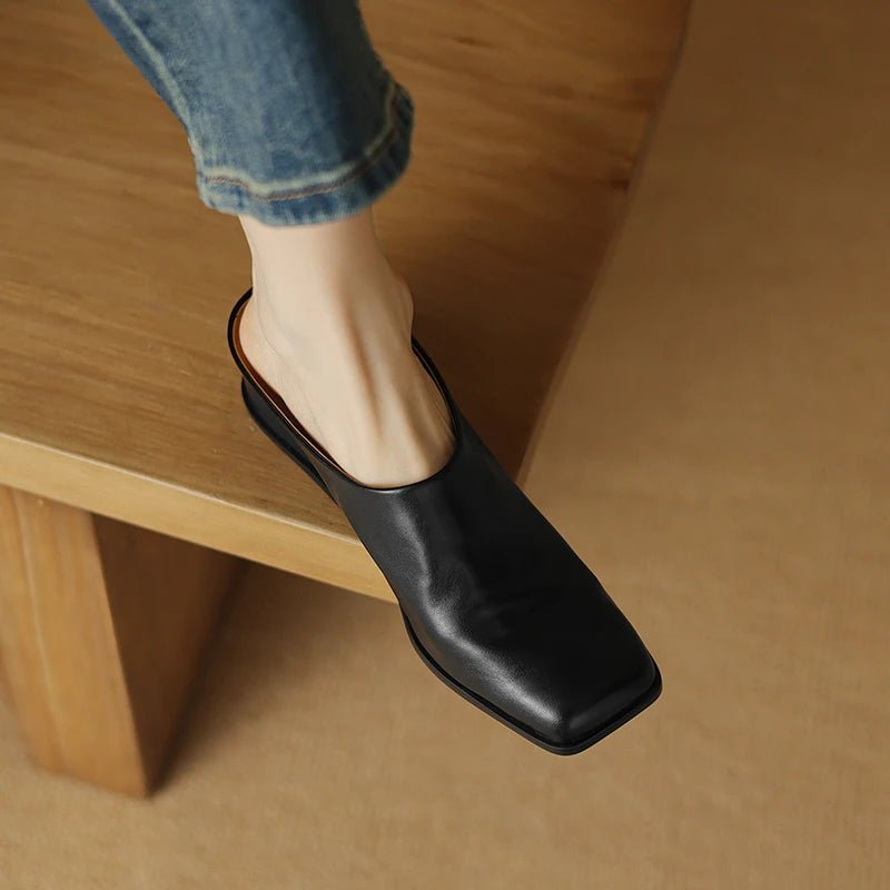 Mule en Cuir pour Femme élégante "La Mirage"