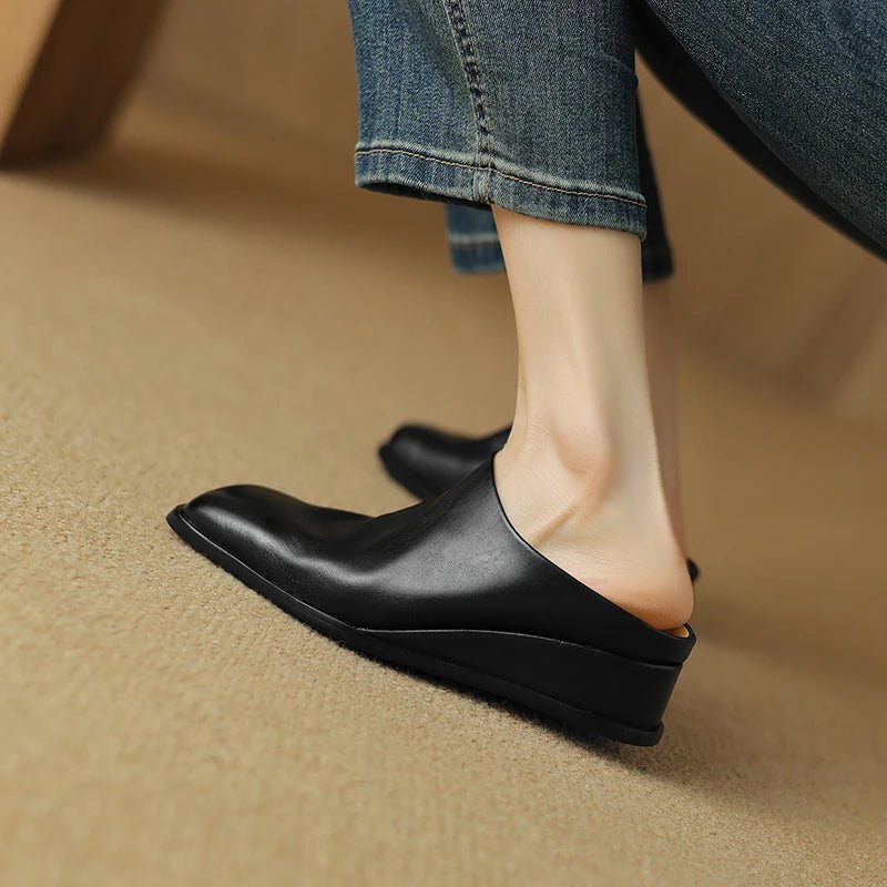 Mule en Cuir pour Femme élégante "La Mirage"