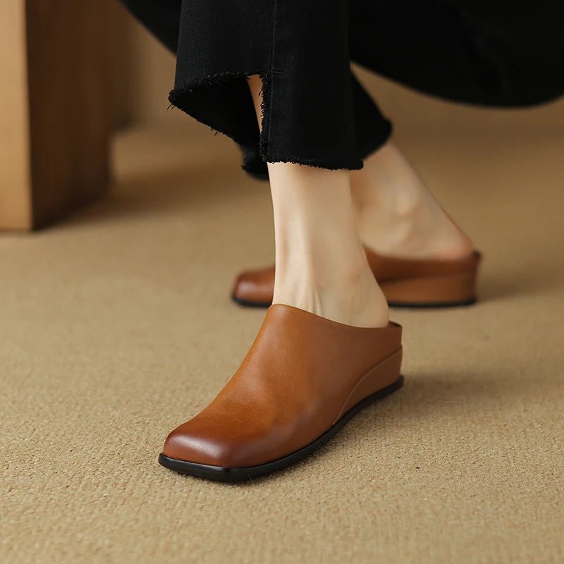 Mule en Cuir pour Femme élégante "La Mirage"