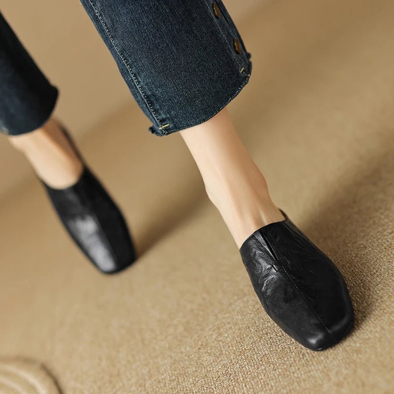 Mule en Cuir pour Femme Élégante "La Resplendissante"