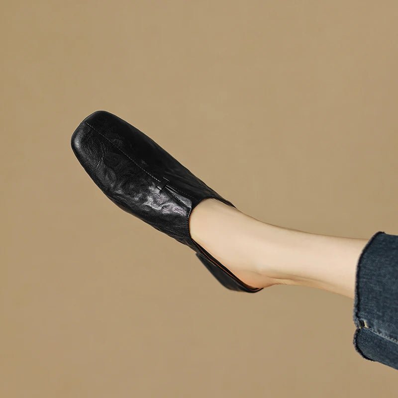 Mule en Cuir pour Femme Élégante "La Resplendissante"