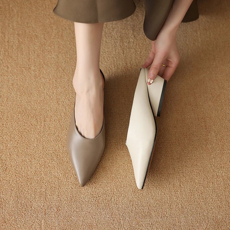 Mule en Cuir pour Femme Élégante "La Stellar"