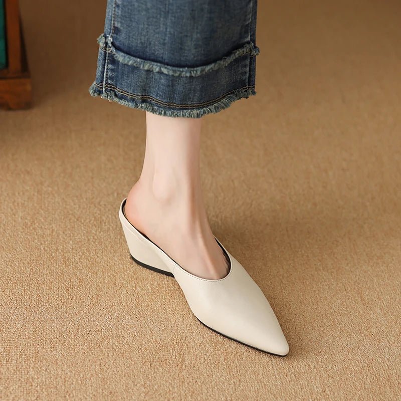 Mule en Cuir pour Femme Élégante "La Stellar"