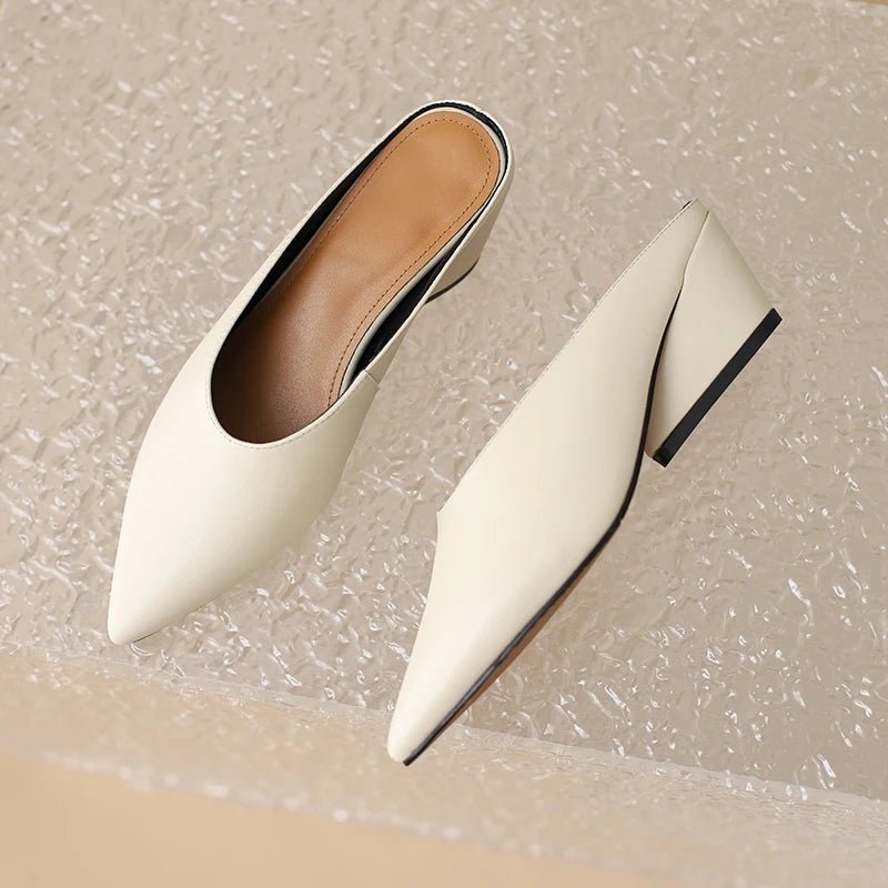 Mule en Cuir pour Femme Élégante "La Stellar"