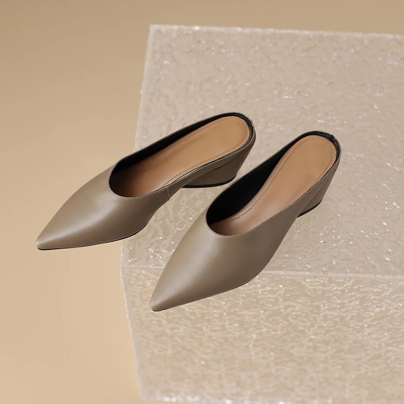 Mule en Cuir pour Femme Élégante "La Stellar"