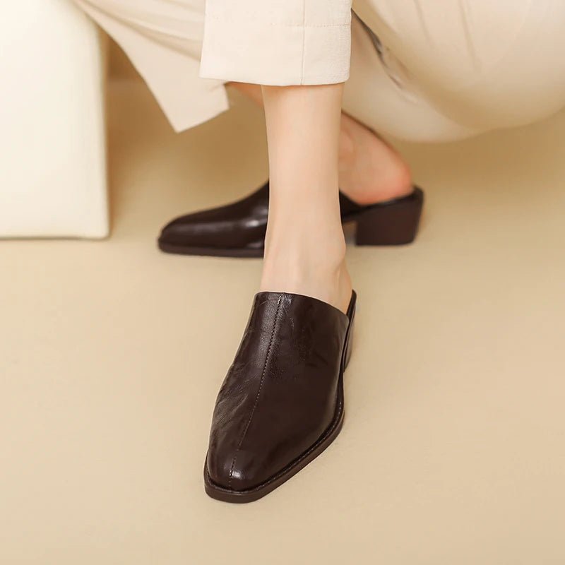 Mule en Cuir pour Femme "La Chérie"
