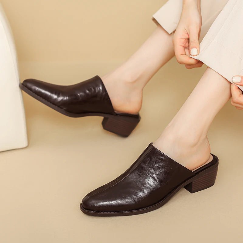 Mule en Cuir pour Femme "La Chérie"