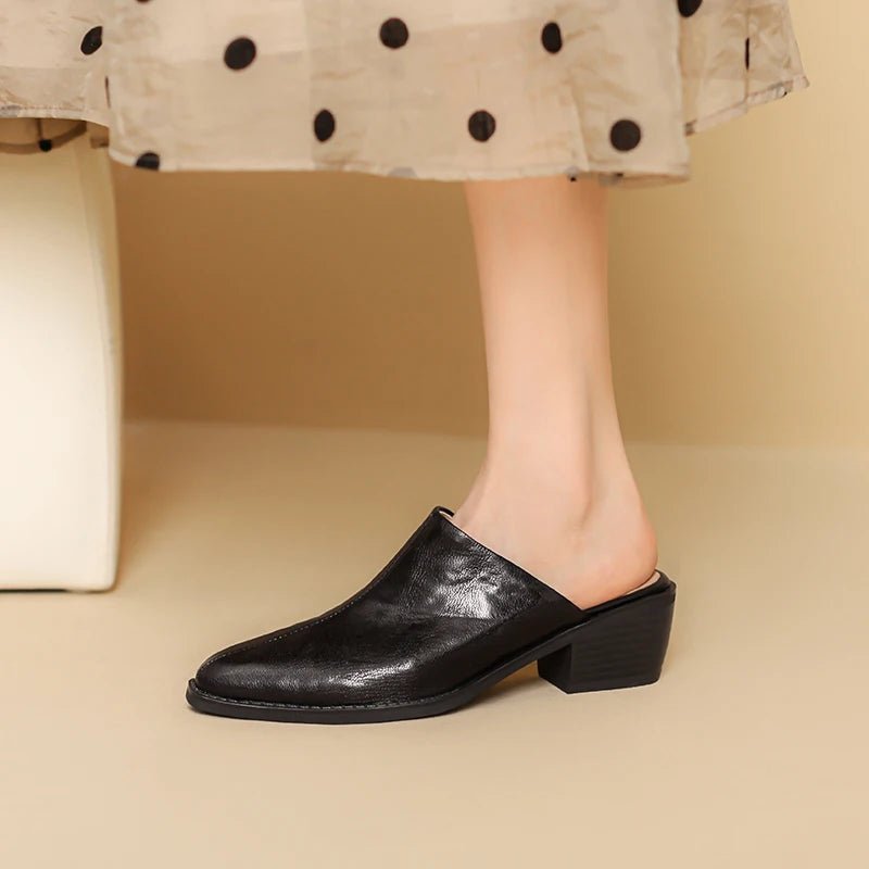 Mule en Cuir pour Femme "La Chérie"