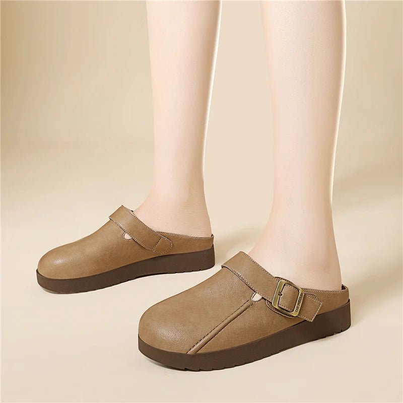 Mule en Cuir pour Femme légère "La Plume"