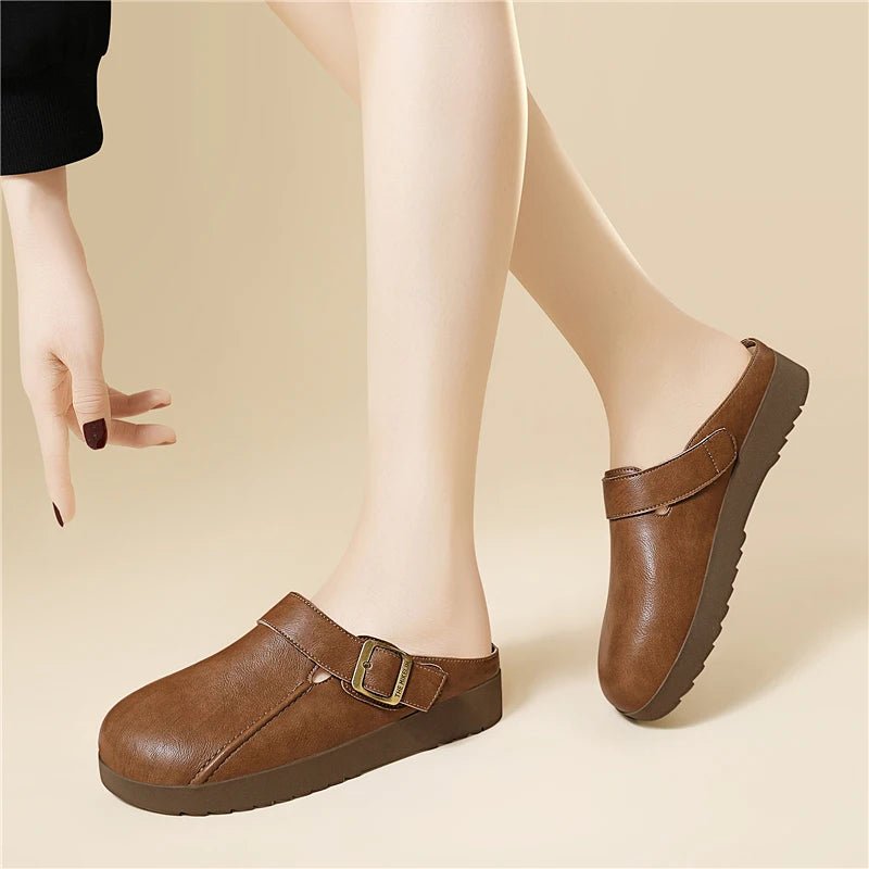 Mule en Cuir pour Femme légère "La Plume"