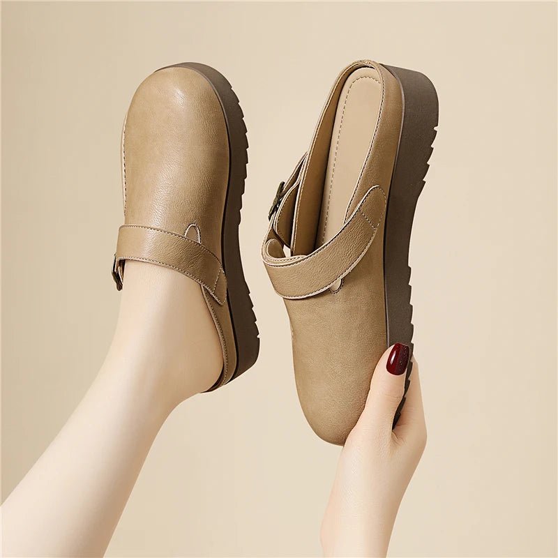 Mule en Cuir pour Femme légère "La Plume"